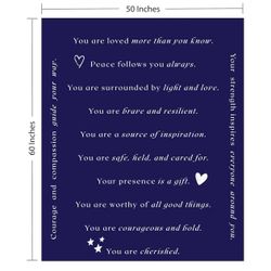 Wolf Creek 50x60 Navy Fleece Throw Blanket 
