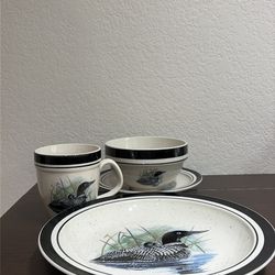 Loon Lake 4 Piece Dish Set