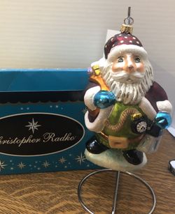 Christopher Radko Nightwatch Santa Ornament