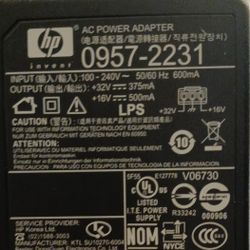 Black HP 32V/16V Laptop Charging Cord!