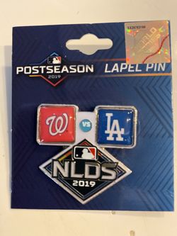 2019 MLB NLDS POSTSEASON LAPEL PIN Washington Nationals vs. Los Angeles Dodgers