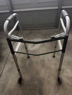 New Folding Walker with Front Wheels, Pick Up In Temple City