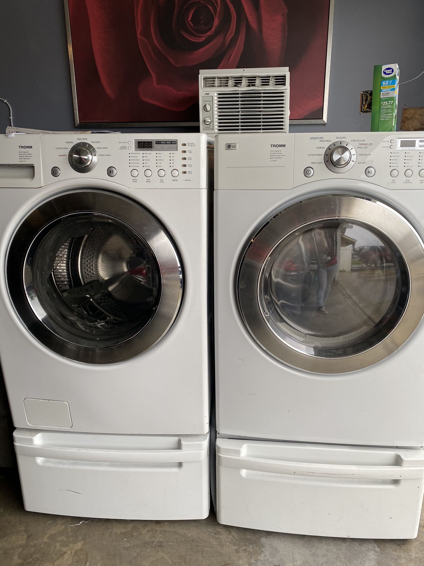 LG Tromm washer and dryer