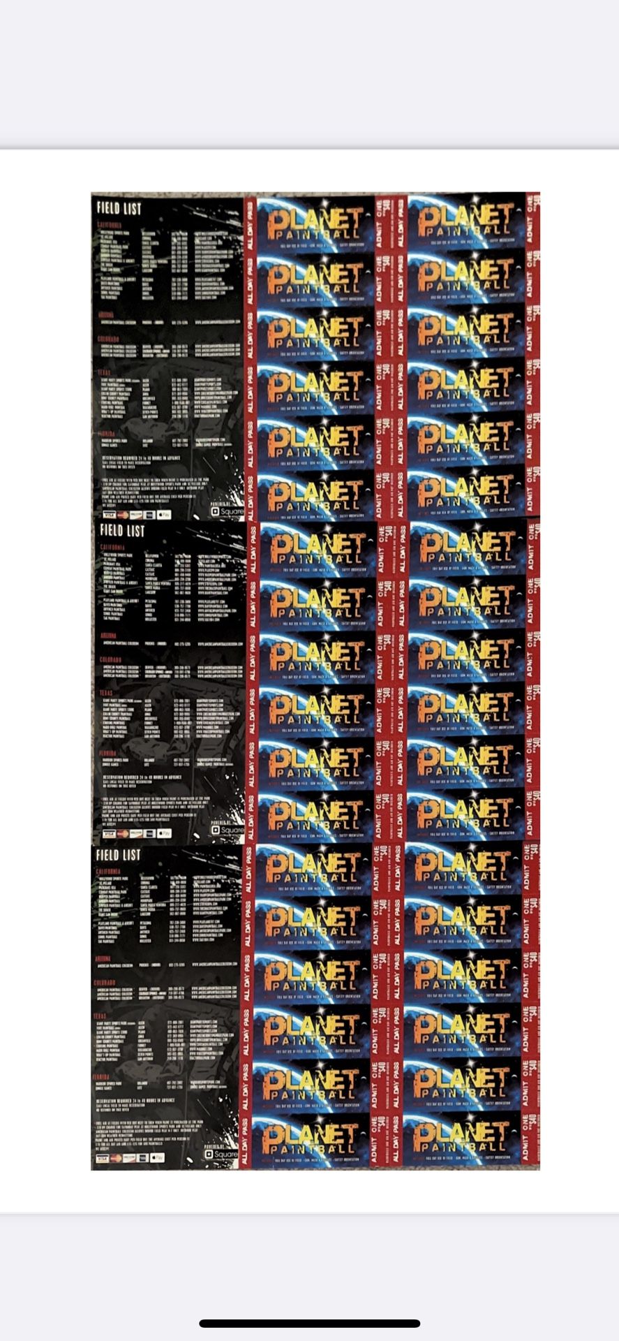Planet Paintball Tickets