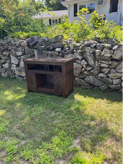 FREE wooden entertainment center/tv stand