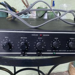 University Sound 1810-100 100 watt paging Amplifier 