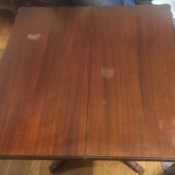 Later 1800s To Early 1900s Paw Foot  Flip And Turn Top, Card Table / Hall Table