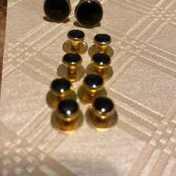Jeffrey Morton Vintage Formal Wear Cufflinks & Studs Tuxedo Set