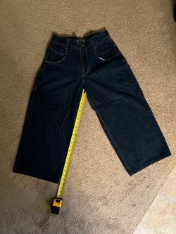 JNCO blue jeans with back pocket patch
