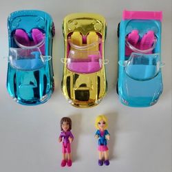 Polly Pocket Mini Cars With Dolls