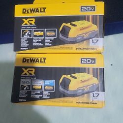 BRAND NEW DEWALT DCBP034-2 20V  POWERSTACK BATTERY 1.7AH 