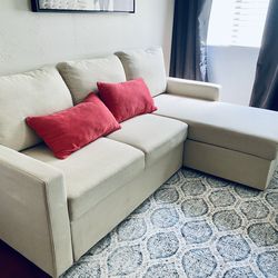 Abbyson Reversible Storage Sofa Bed