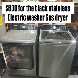 Samsung Electric Washer/Gas Dryer Set 