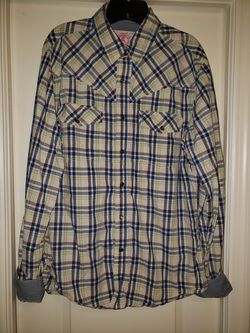 Christian Audigier Mens Western Style Snap Button Down Long Sleeve Shirt