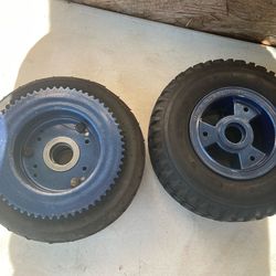 Mini bike wheel set up