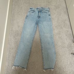Le Jean Light Wash Straight Leg Jeans