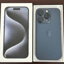 📱 iPhone 15 Pro – 256GB – Blue Titanium (Apple - Unlocked)