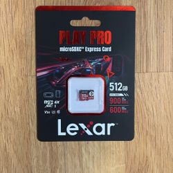 Lexar microSDXC Play Pro 512gb 900 Read/600 Write 