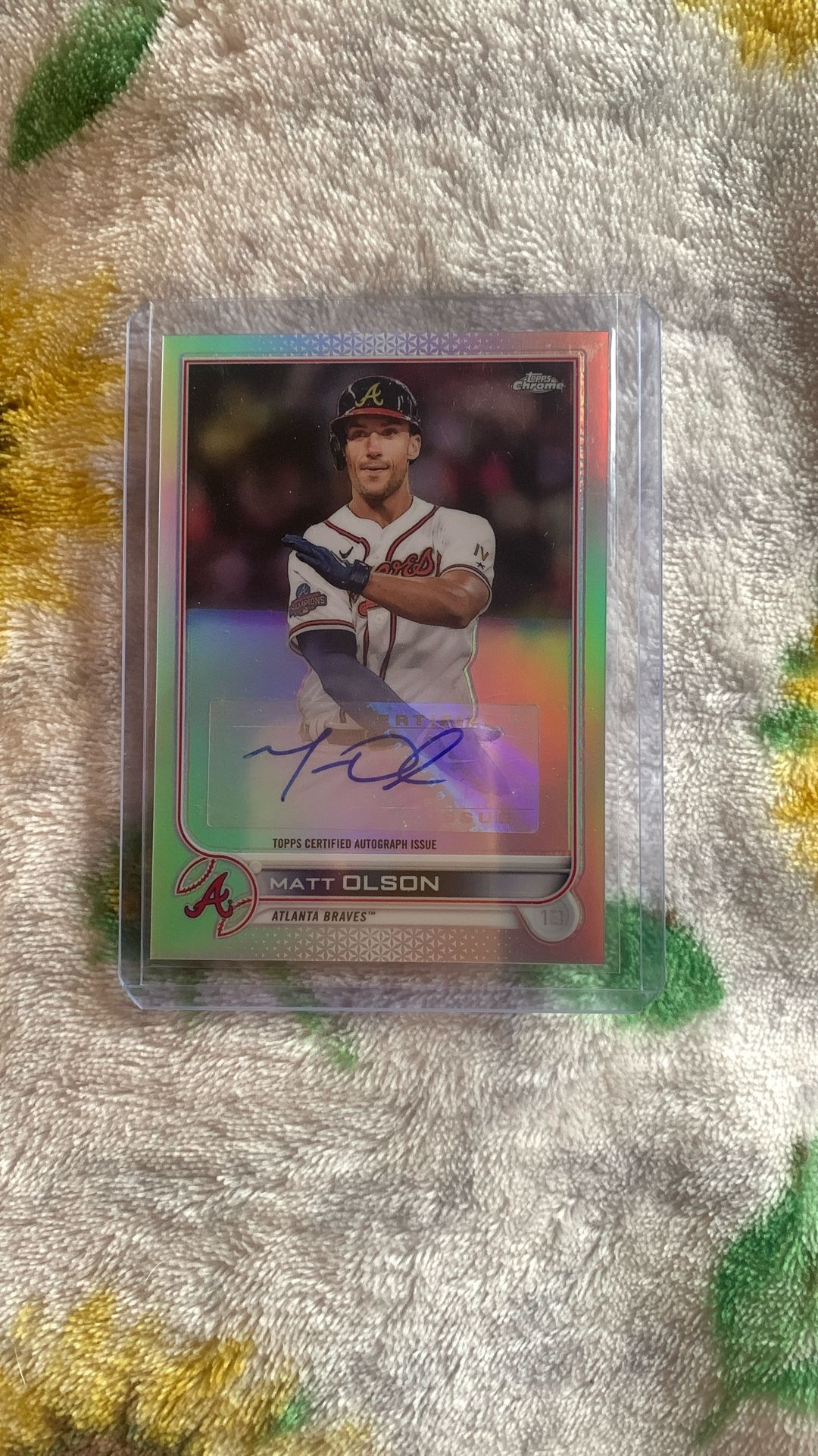 Matt Olson Autographed MLB Trading Card