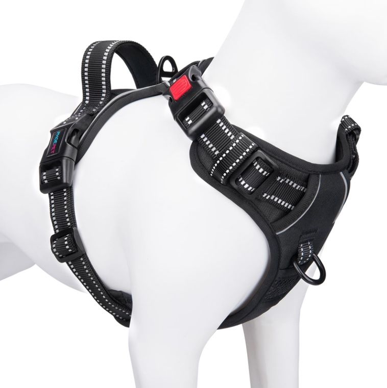 PHOEPET No Pull Dog Harnesses For Small Dogs Reflective Adjustable Front