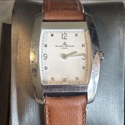 Baume & Mercier Hampton Brown Unisex Watch - MV045147 New Battery 29mmx29mm