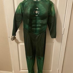 New Rubíes Halloween Costume Boys M 8-10  Green Lantern only Jumpsuit