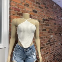 Pearl White Top  SMALL,MEDIUM,LARGE 