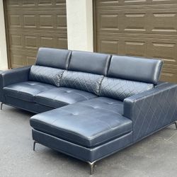 Couch/Sofa Sectional - Faux Leather - Delivery Available 🚛