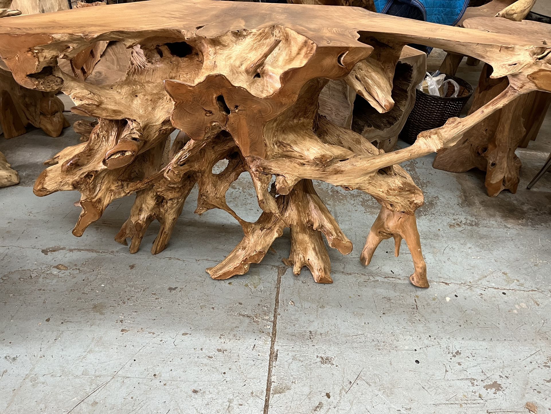 60” Teakroot Console Entry Table
