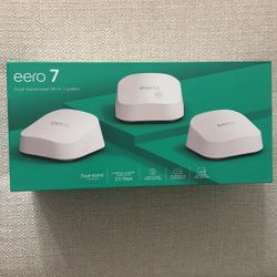 Brand New Eero 7 - WiFi 7 Power, Unused, Open Box - $250
