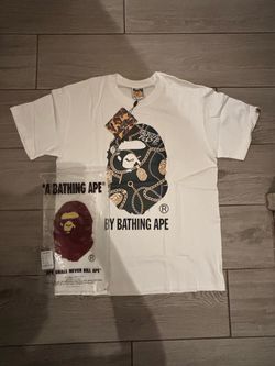 A Bathing Ape BAPE Graphic T-Shirt White New with Tags