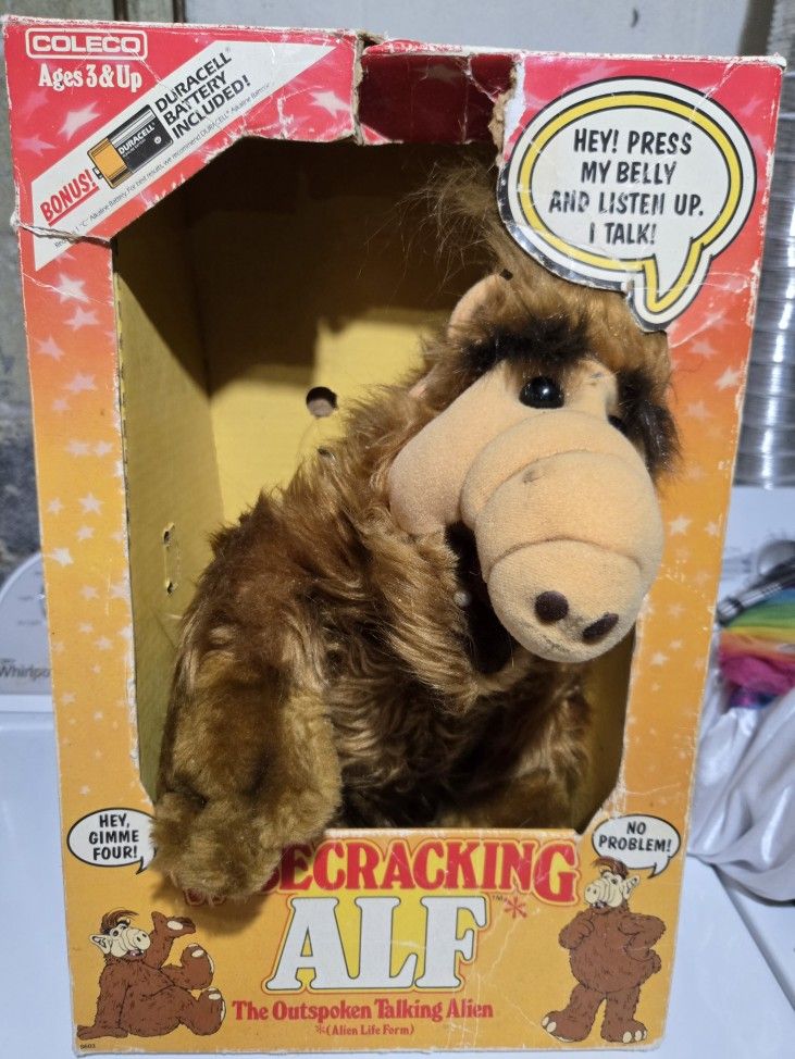 80s Wisecracking ALF 18" Doll NON-WORKING