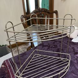 Corner Metal 2 Shelf