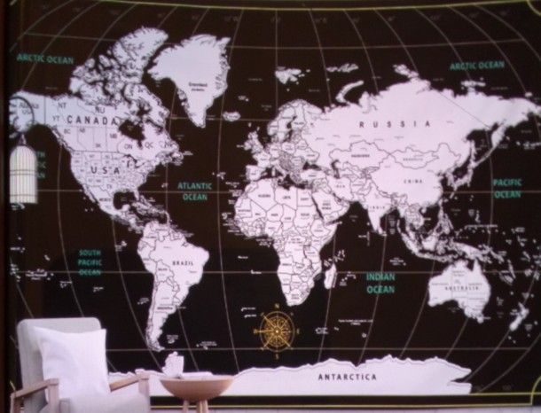 World Map Tapestry