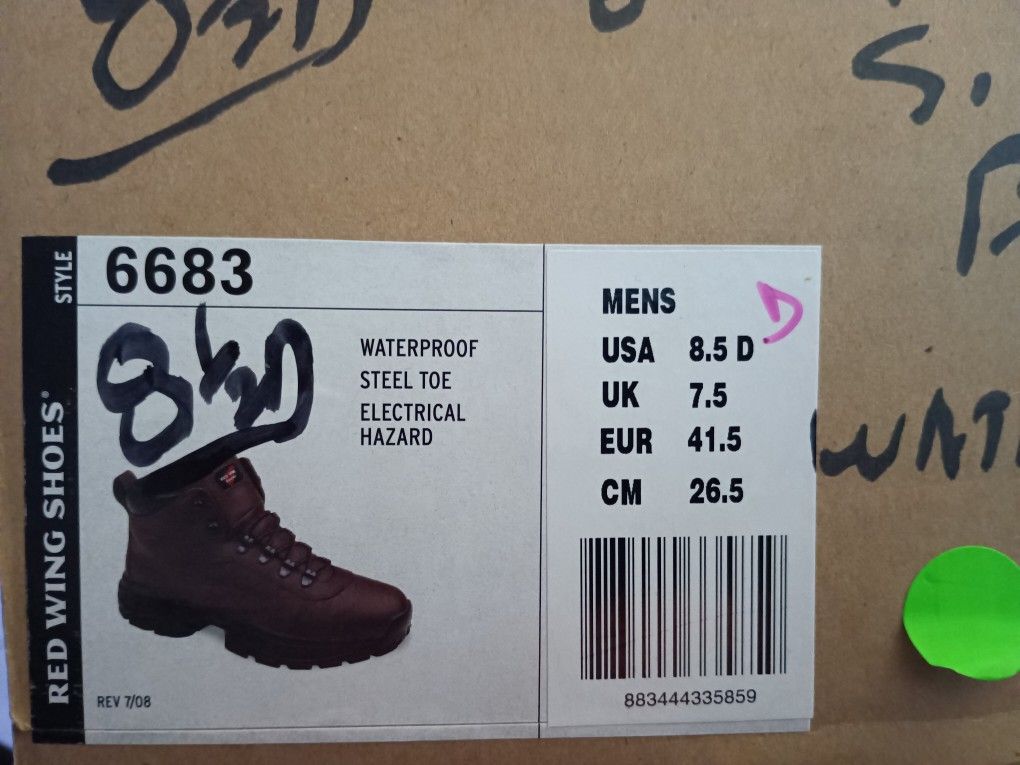 Red Wings Mens Boots 8.5