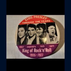 Vintage Elvis Button