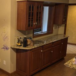 Cabinets Uppers Lowers (Counter top not included)