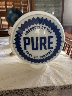 Pure Gasoline Globe 1940s