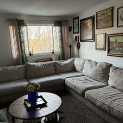 Large Beige Sectional 