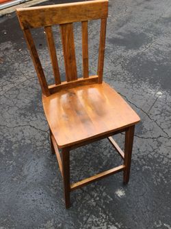 Solid wooden chair