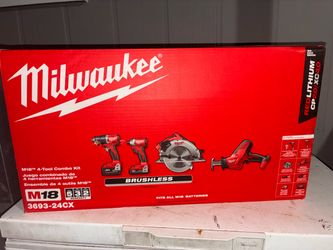 Milwaukee  tool kit driver/ impact/ saw/ hacksaw