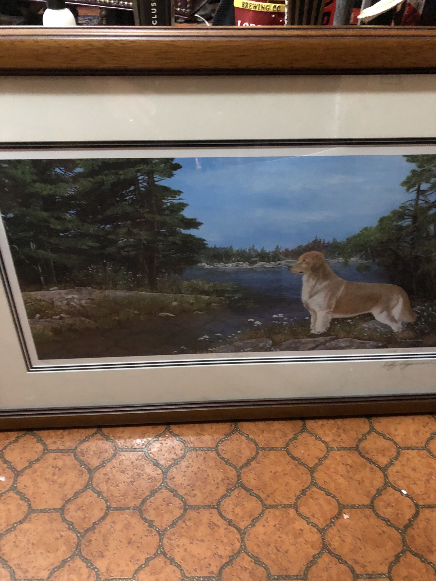 Golden Retriever print by Canadian artist Kathy Hagerman