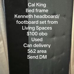 California King Bedframe From Living Spaces Price Lowered
