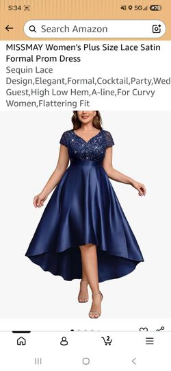 3X - dark navy blue dress by Missmay