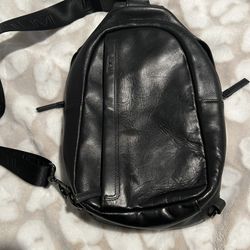 Tumi All Leather Sling Bag