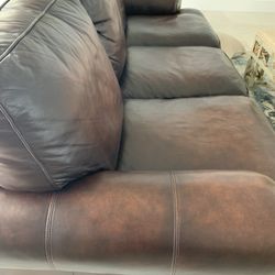 Real Leather Couch-Bernhardt