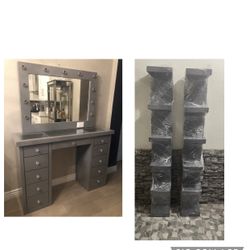 Vanity Set And Shelfs 