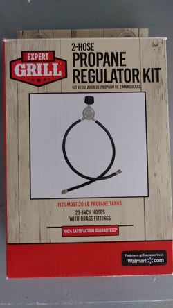 2 Hose Propane Regulator Kit for Propane Cylinder