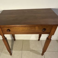 Small Walnut Desk Or Console Table