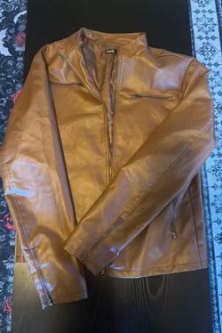 SHEIN pleather jacket men’s
